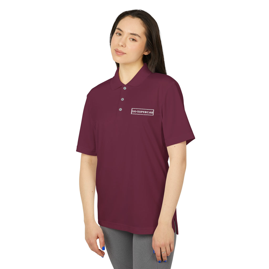 Performance Polo — Small White '100% Supercoach' Chest Logo
