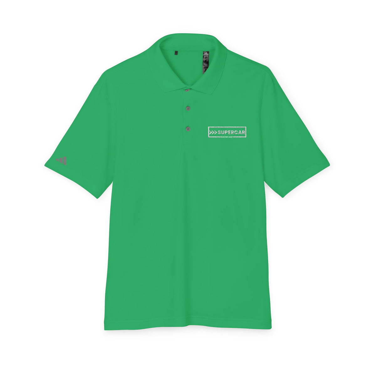 Performance Polo — Small White '100% Supercoach' Chest Logo