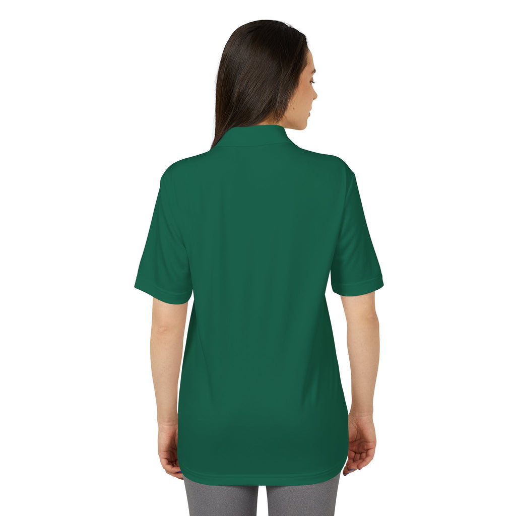Performance Polo — Small White '100% Supercoach' Chest Logo