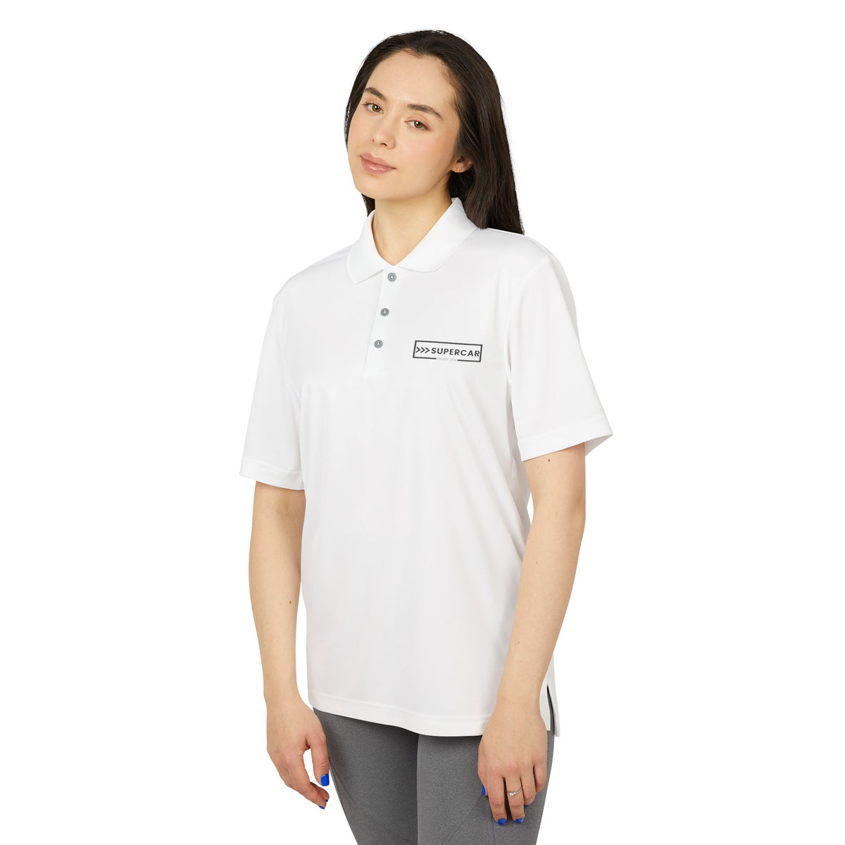 Performance Polo Shirt — Minimal 'SUPRECAM' Chest Logo