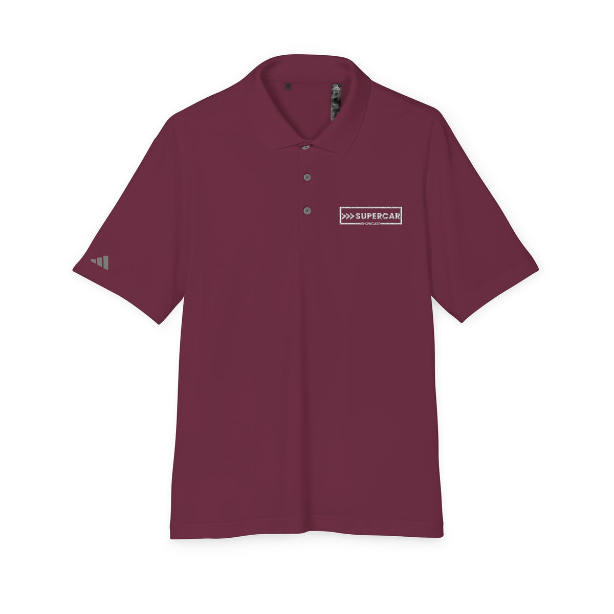 Performance Polo — Small White '100% Supercoach' Chest Logo