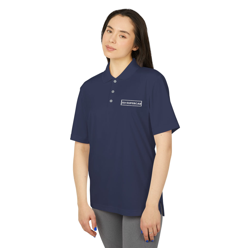 Performance Polo — Small White '100% Supercoach' Chest Logo
