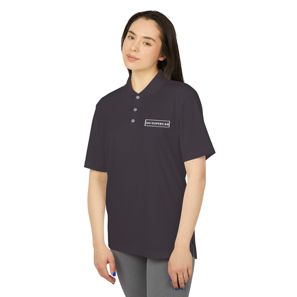 Performance Polo — Small White '100% Supercoach' Chest Logo