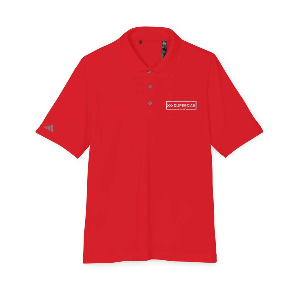 Performance Polo — Small White '100% Supercoach' Chest Logo