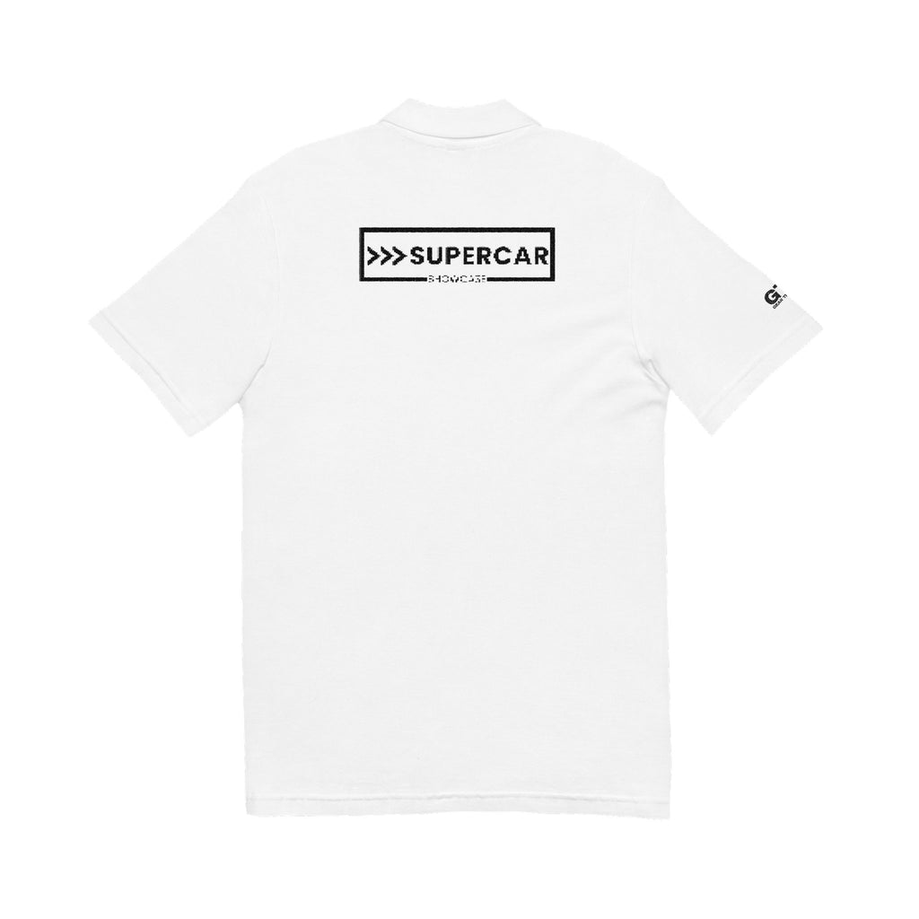 Supercar Showcase Embroidered Polo Shirt (White)