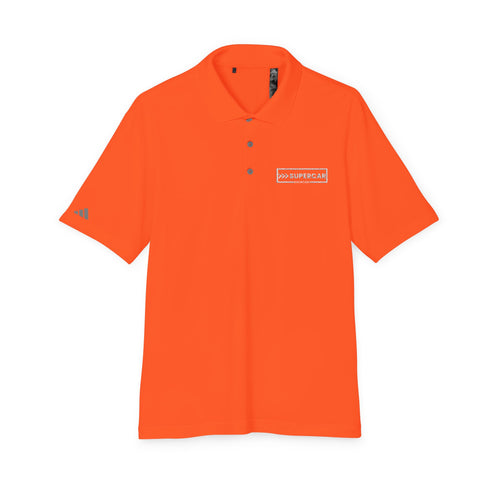 Performance Polo — Small White '100% Supercoach' Chest Logo